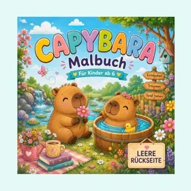 Capybara Malbuch Färgläggningsbok för Barn