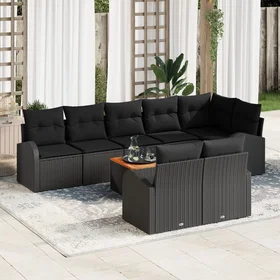vidaXL Garden Sofa Set with Cushion 9 Pieces 3347597