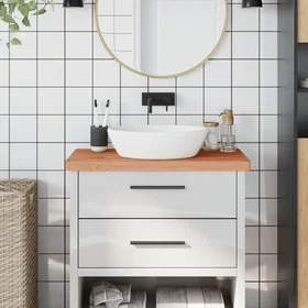 vidaXL Benkeplate Massivt Bøktre 80x40x4cm 356005