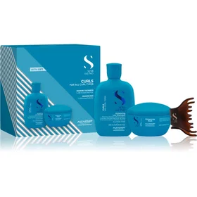 Alfaparf Milano Semi Di Lino Curls Duo Kit Coffret cadeau pour tous les types de
