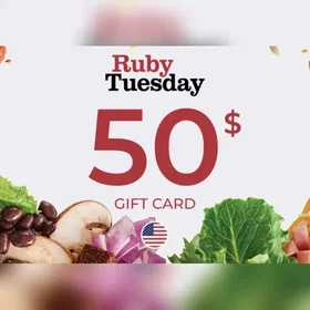 Ruby Tuesday Gavekort 50 USD
