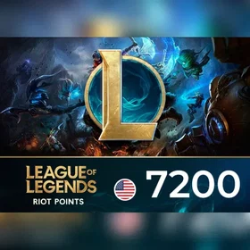 Riot Games League of Legends 7200 Riot Points