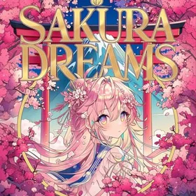 Sakura Dreams Anime Cherry Blossom Festival Girls Färgläggningsbok för Vuxna och Tonåringar