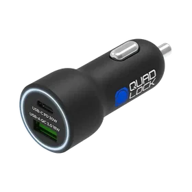 Quad Lock Dual USB 12V Car Charger