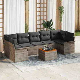 vidaXL Garden Sofa Set with Cushions 8 Pieces 3347293