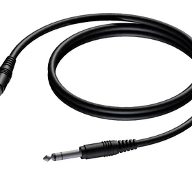 ProCable Mikrofonkabel Stereo Jack till Jack 3m