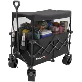 MoverX Garden Cart Canopy Trolley 200L 150kg