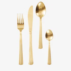 Jotex KAIYA bestickset 16 delar Matt guld