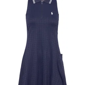 Polo Ralph Lauren Stretch-Jacquard Ärmlös Polo Klänning