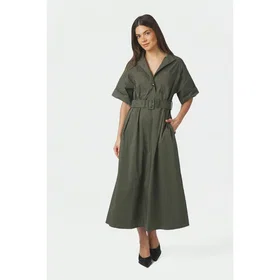 Neo Noir Cina Poplin Kjole