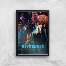 Riverdale Giclee Art Print A2 White Frame lot de 2
