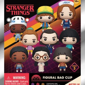 Monogram Stranger Things Series 3 3D PVC Bag Clips