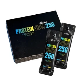Atnu Protein Shot Tropisk Smak 25g 12 pakning