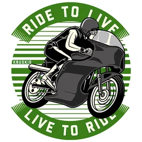 Kruskis Ride To Live Eco Kortärmad T-shirt (Unisex)