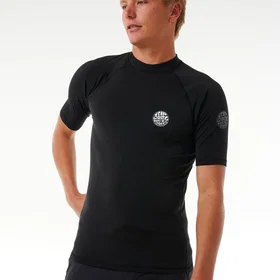 Rip Curl Rash Guard T-shirt Manches Courtes UPF Brossé Homme