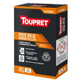 Toupret Rock Solid Repair Filler White 2kg
