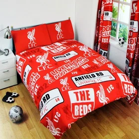 Liverpool FC Duvet Cover Set Kaksois