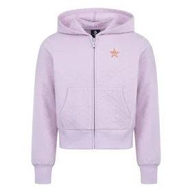 Converse Star Pointelle Full Zip Sweatshirt (Jr)