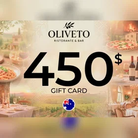 Oliveto Ristorante & Bar Gift Card 450 AUD