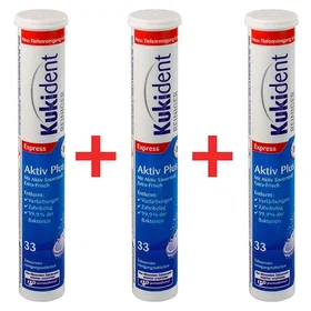 Kukident Aktiv Plus Tandrensningstabletter 99pcs