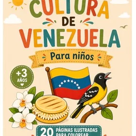 Cultura de Venezuela para barn Färgläggningsbok