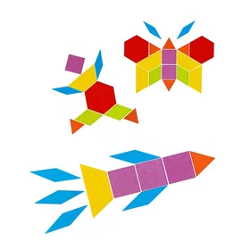 Kidway Montessori Tangram in Wood Educational Toy