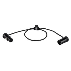 DAP FLX18 XLR/M 5P till XLR/F 5P Patch Cable 0.60 m Ultra-kompakt vinkelrät XLR patchkabel