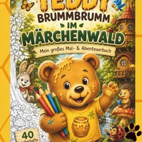 Teddy Brummbrumm im Märchenwald Färgläggningsbok