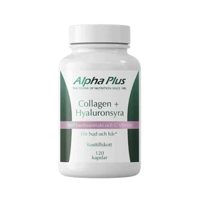 Alpha Plus Collagen + Hyaluronsyra 120 Kapsler
