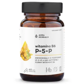 Aura Herbals Vitamin B6 P-5-P 6mg 60 Kapslar