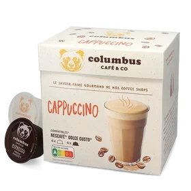 Columbus Cappuccino Kaffekapsler 12-Pack