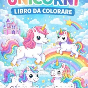 Unicorni Magici Färgläggningsbok för Barn