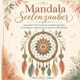 Mandala und Affirmation Malbuch Färgbok
