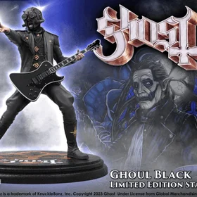 Knucklebonz Nameless Ghoul II Samlarstaty 1/9 Svart Gitarr 22cm