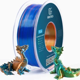 Geeetech PLA Silk Tri-Color Orange+Blue+Green 1.75mm 1kg