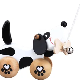 Classic World Jouet à tirer en bois Chien Moyen