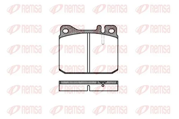 Remsa Brake Pad Set PCA001020