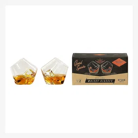 Gentlemen's Hardware Rocking Whisky Glass 32.5cl 2-pack