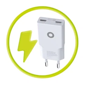 Mobile Origin MO18 MO-GAN30W-MO18 GaN Slim Chargeur Double USB-C 30W