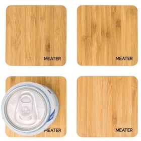 Meater Bambus Glassunderlag 4-pack