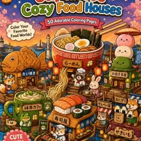 Japanese Matta Hus Färgbok