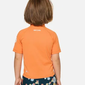 Rip Curl Rash Guard UPF Short Sleeve Kids