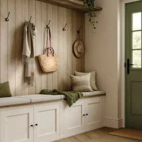 Naturepanel Hydrolock Tongue & Groove Shiplap Beige Lorenzo Oak Laminate Wall Pa