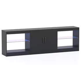 Northix CWY-JV12963DK TV Bench 3-i-1 med LED-lampor och justerbara hyllor