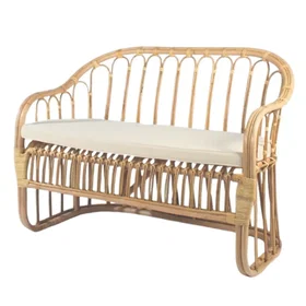 HYDILE Banc en rotin avec coussin