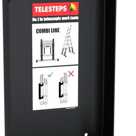 Telesteps Combi Line Veggholder Svart