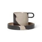 Ferm Living Inlay Cup with Saucer 20cl