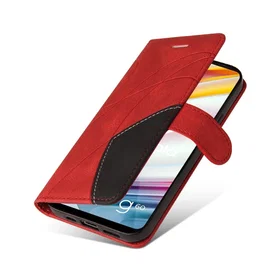 Teksturoitu Läderfodral med Rem för Motorola Moto G40 Fusion/Moto G60