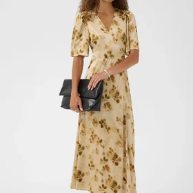 Kaffe Kasadie Wrap Dress Lang Kjole