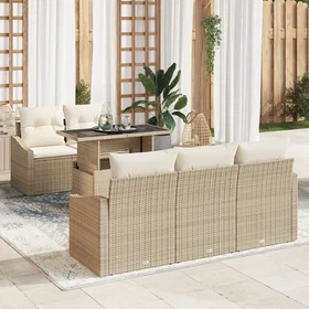vidaXL Leone Garden Sofa Set with Storage 6 Pieces 3357654